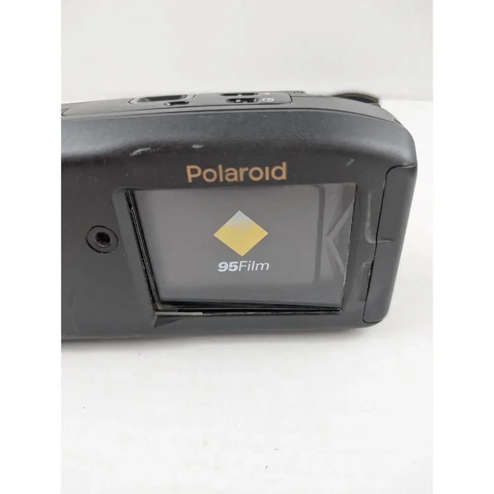 Polaroid Captiva SLR Instant Camera 95 Film Vintage Black Untested Strap